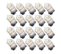 [Wagurum] Pack of 20 Unique 3D Phil Look Cutlets Charms Jewelry Making Supplies Key Rings and Jewelry Projects Handmade Jewelry Parts