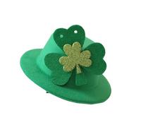 [Wagurum] Stpatricks Day Celebration The Tot Hat With Clip Irish National Day Green Hat For Festival Gathering Party And Parades