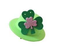 [Wagurum] Stpatricks Day Celebration The Tot Hat With Clip Irish National Day Green Hat For Festival Gathering Party And Parades