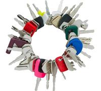 WAH LIN PARTS Heavy Equipment Keys Set Fits Bobcat CASE Genie JLG GRADALL JCB SKYTRAK Toyota Komatsu and More. Construction Equipment Keys for Construction Worker and Operators
