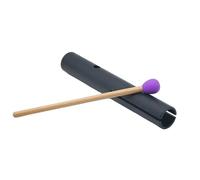 Wah Percussion Instrument Set Aluminum Wah Tube D E F Note Portable Meditation Sound Healing Children Percussion Instruments Education Learning(Black F Note 25cm)