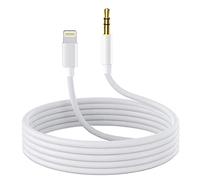 Wahbite Lightning to 3.5mm Audio Cable Compatible with iPhone 13/12/11/XR/XS/X/8/7/6 Plus/SE 2, iPad