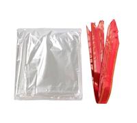 WAHEWUD 10 Pack Jumbo Clear Cellophane Bags 31.5x55 Inch for Giant Gift Baskets Wrapping, Extra Large Transparent Cello Bag with Ribbons for Big Teddy Bear Presents