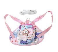 WAHEWUD Dog Harness Backpack, Dog Harness Bag with Leash Cute Multi Functional Reinforced Zipper Easy to Store Adjustable, Cute Pet Cartoon Backpack for Everyday Walk Weekend Party
