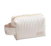 WAHEWUD PU Leather Makeup Bag, Multifunctional Makeup Bag Organizer, Multiple Compartments and Pockets, Portable Travel Toiletry Container, for Cosmetics, Brushes, Accessories