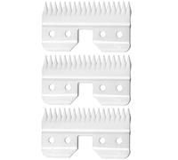 WAHFOX 3pcs Fast Feed Ceramic Replacement Blades Ceramic blade for Oster fast feed clipper Oster A5 hair Clippers Ceramic Clipper movable blade for A5-style clippers (3PCS)