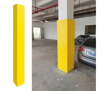 WAHHWF Basement Pole Pads 8 16 24 32 inch, Yellow Column Cushion Wrap with Weatherproof Materials, Garage Pillar Pad for Parking Lot(60x60x200cm/24x24x79in)