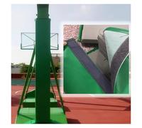 WAHHWF Blue Green Square Parcel Pole Padding, Heavy-duty Safety Padding for Basketball Hoops, Customised Support Column Cushion Pads for Indoor/Outdoor(Green,7x7in(17.8x17.8cm) pole)