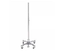 WAHHWF Mannequin Stand Base Only, Stand for Dress Form Sewing Mannequin Torso Dummy, Tripod, on Wheels, Adjustable height (Color : Silver, Size : With wheels)