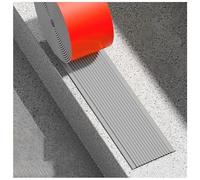 WAHHWF Stair Nosing Gray Vinyl Stair Nose Edging, Non-Slip Self-Adhesive Stair Tread Edge Protector, Stair Nosing Edge Trim for Tile/Wood/Metal/Concrete Steps(LxW 5mx10cm/16.4ftx3.94in)