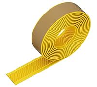 WAHHWF Stair Nosing Yellow Vinyl Stair Edge Trim Protector, Stair Nosing Edging for Tile/Wood/Metal/Concrete Steps, Anti-Slip Self-Adhesive Stair Nose Tread(LxW 50mx5cm/164.04ftx1.97in)