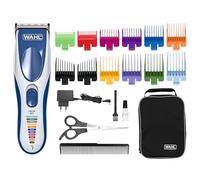 Wahl 09649-016 Rechargeable Blue Hair Clipper & Razor - (Blue, Silver, 2.5cm, 1mm, 4cm, 60min, Integrated)