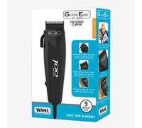 Wahl Groom Ease 100 Series Hair Corded Clipper Professional 9 Pieces Kit Black..