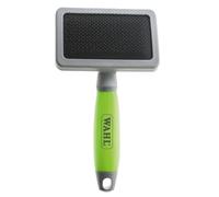 Wahl 2999-7075 Large Slicker Brush | Ergonomic gel handle, smooth fur, removes impurities, steel bristles, grooming tools for pets
