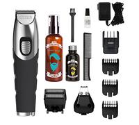 8-in-1 Multigroomer Trimmer Kit, Beard and Body Trimmer,Face and Body Grooming for Men,Grooming Kit, Skin Care, Beard Oil,Beard Wash, 3 Attachment