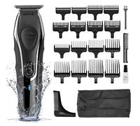 Wahl Aqua Blade Stubble & Beard Trimmer for Men - Ultra-Close Cutting, 16 Guide Combs (0.2-25mm), Wet & Dry, Rechargeable, 180-Min Cordless Use, Lifetime Stainless-Steel Blade, Fully Washable