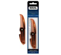 Wahl Beard & Mustache Folding Comb for Men's Grooming - Handcrafted & Hand Cut with Cellulose Acetate - Smooth Rounded Tapered Teeth - Model 3326