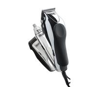 Wahl Chrome Pro Deluxe Mains Clipper, Trimmer and Nasal Trimmer Chrome Gift Set