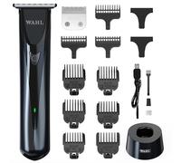 Wahl Chromini Duo Cordless Hair Trimmer with U-Blade & T-Blade, Precision Detail Trimmer for Barbers, Close Cutting, Line-Ups & Edging, Lightweight Ergonomic Design, Rechargeable Grooming Kit
