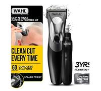 Wahl Hair Clippers for Men, Clip N Rinse Head Shaver Men's hair clippers with Nose Hair Trimmer for Men, Washable Head, Cordless - Good