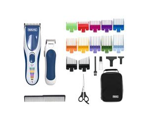 Wahl Color Pro Cordless Hair Clipper Ideal For Beginners, Cordless/Wireless; 8 Combs Colour Codes, Trimmer Finish Included