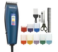 Wahl Colour Pro Hair Clippers Corded Mens Kids Home Haircut Kit 10 Guide Combs
