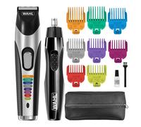 Wahl Colour Trim Multigroomer Kit, Includes Ear & Nose Trimmer, Body Grooming, Beard Trimming, 8 Colour-Coded Length Combs, Travel
