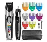 Wahl Colour Trim Multigroomer Kit, Includes Ear & Nose Trimmer, Body Grooming, Beard Trimming, 8 Colour-Coded Length Combs, Travel Case, 60 Minute Cordless Power