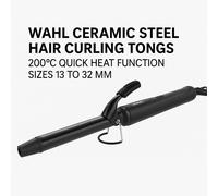 Wahl Zx912 Professional 19 mmCeramic Hair Curling Iron Tong Curler Wand 200°C