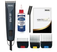 WAHL Dog Clippers, SS Pro Premium Dog Grooming Kit, Full Coat Dog Grooming Clippers for All Coat Types, Low Noise Corded Pet Clippers, Powerful and Quiet, Clear