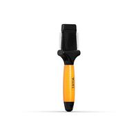 WAHL Dual-Sided Flexible Slicker Brush - Flexible Head, Grooming Brush, Detachable Bristle Pads, Removes Tangles and Residues, Comfortable Handle, Orange