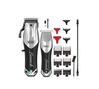 WAHL Launch™ Combo - Cordless Clipper & Trimmer Kit for Pro Haircuts & Detailing, USB-C Charging, 6 Clipper & 3 Trimmer Guides, Beard Brush, Storage Pouch - Lightweight & Ergonomic