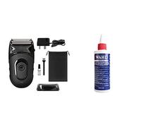 Wahl Li Compact Travel Shaver, Beard Shaver, Electric Shavers for Men, Black & Clipper Oil, Blade Oil for Hair Clippers,118.3 ml