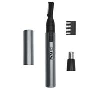 Wahl Micro Groomsman Personal Pen Trimmer & Detailer for Hygienic Grooming with Rinseable, Interchangeable Heads for Eyebrows, Nec