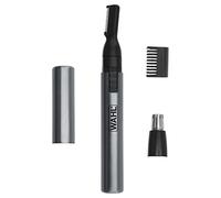 Wahl Micro Groomsman Personal Pen Trimmer & Detailer for Hygienic Grooming with Rinseable, Interchangeable Heads for Eyebrows, Neckline, Nose, Ears, & Other Detailing - 05640-600