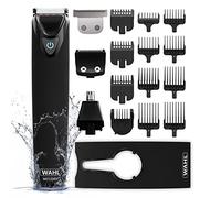 WAHL Multigroomer, Black Stainless Steel, Cordless, Rechargeable, Fully Washable, Close Cutting Blade, 11 in 1, Mens Beard Trimmer, Detail Trimm