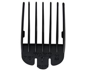 WAHL Nylon Attachment Combs, #7, 22mm, Guide Combs for Clippers, Accessories, Protectors for Professional Clippers, Black, Super Taper, Taper2000, Senior, Magic Clip, Legend, Balding