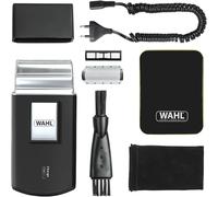 Wahl Pocket Travel Shaver - Compact Rechargeable Electric Shaver for Men, Flex Foils, Close Cut, Small Beard Shaver for Travelling - Black
