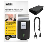 WAHL Pocket Travel Shaver - Compact Rechargeable Electric Shaver with Flexible Foil, 45-Min Cordless Runtime, Storage Case