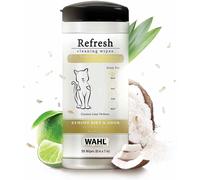 Wahl Refresh Grooming Pet Wipes, Pet Cleaning Wipes, Paraben Free Wipes, Alcohol Free, Peg-80 Free, Deodorising Tissues, Cleansing Wet Wipes for Pets,