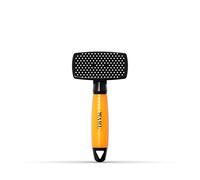 Wahl Small Self Cleaning Nylon Brush Ideal for Sensitive Pets | Pet Grooming Brush Nylon Bristles Soft Washable Handle Self Cleaning Puppy Training Brush