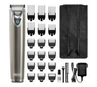 Wahl Stainless Steel Stubble & Beard Trimmer, Beard Trimmers for Men, Rechargeable Trimmer, Stubble Trimmer, Washable Head, Cordless Trimmers, Men’s Stubble Trimmer, Male Grooming Set, Beard Care