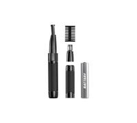 Manscaper Grooming Pen, Nose, Ear & Eyebrow Trimmer, Metalic Frame, Rinseable Heads, Snag Free, Men's Facial Hair Removal