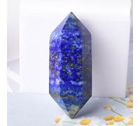 WAHOM 1PC Natural Crystal Stone Hexagonal Double Terminated Points Wand Meditation Reiki Healing Stone Wicca DIY Crystal Jewelry Gift (Color : Lapis Lazuli, Size : 1PC)