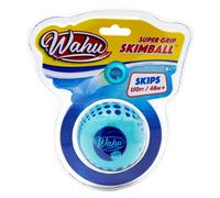 Wahu Super Grip 100% Waterproof Skimball Pool Toy, Water Skipping Ball for Pool and Beach, Skips Over 150' on Water, Blue