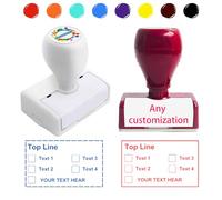 WAHXIAOSW Teacher Stamps - Checkbox Grading Stamps, Completed Stamp, Customizable Colors, Rectangular Shape, Rubber Material, 1 inch x 1 inch, Ideal for Classroom and Homework Grading