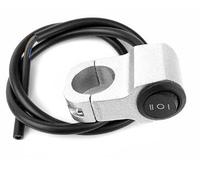 Wai Danie 22mm 7/8in Aluminum Alloy Motorcycle Handlebar Headlight Switch Three-Position Waterproof Switch 12V Fog Spotlight Retro Switch for Motorcycle Bike ATV UTV Scooters Silver