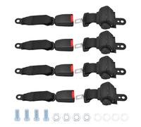 Wai Danie 4 Pcs Universal Golf Cart Seat Belts Lap Retractable Belts Max Length 42" 106cm Compatible with EZGO TXT Yamaha Club Car DS Golf Cart Go Kart ATV UTV Bus