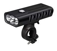 WaiDXn LED Bike Light,Waterproof Bicycle Front Lamp,USB Rechargeable,Long Life 900LM Super Bright 3 LEDs Headlight with Tailight Flashlight & Power Bank Function