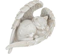 WaiDXn Patio Angel Cat Tombstone Statue Decoration Memorial Stone